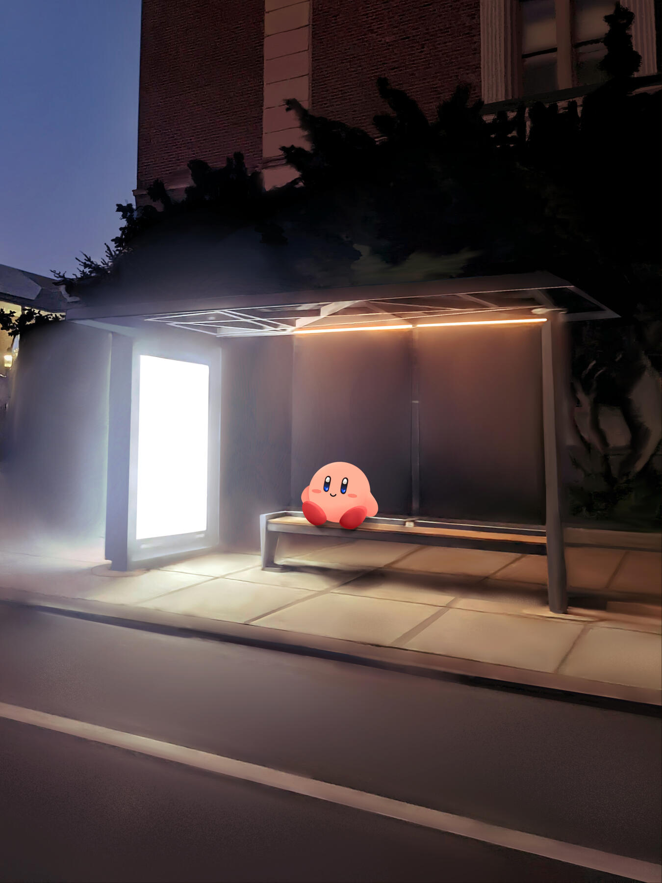Kirby Waiting For SEPTA